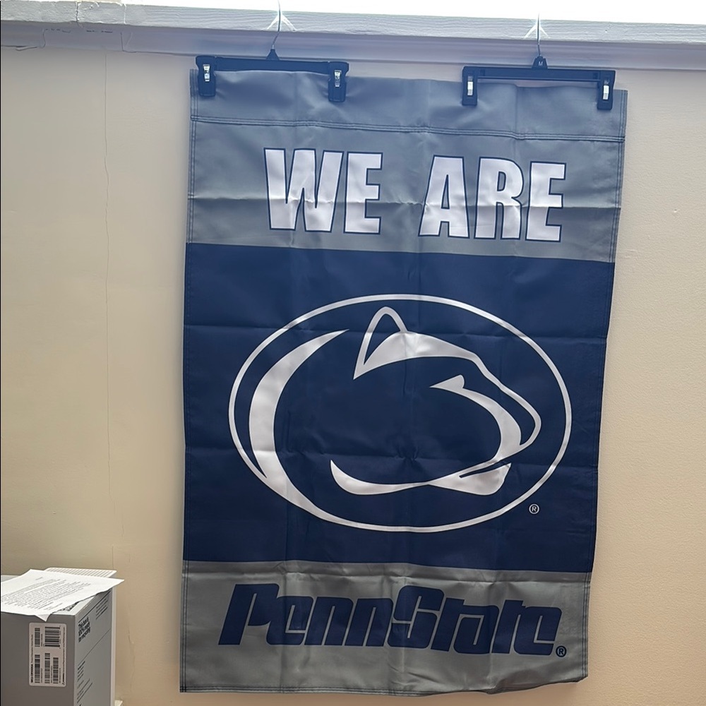 Brand new - Penn State flag in Blue and Gray
